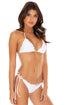 Luli Fama Cosita Buena WAVY RUCHED BRAZILIAN TIE SIDE BOTTOM